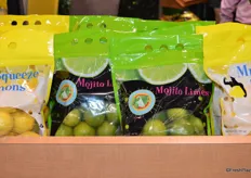 Pouch bags with limes and lemons from Vision Import Group.